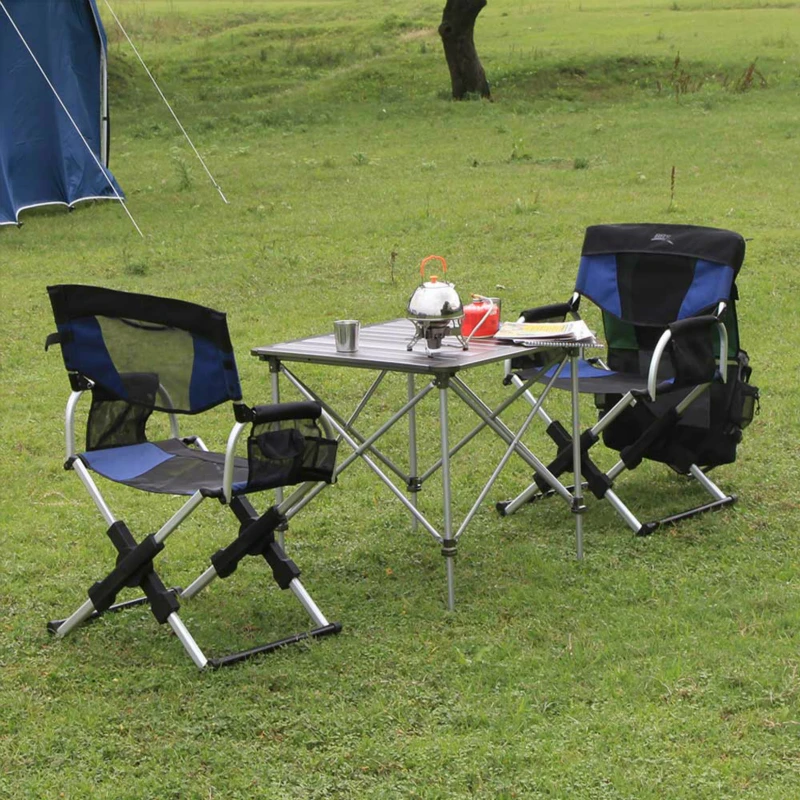 安い 金属屋外アルミポータブル折りたたみ椅子ビーチスツールディレクターチェア