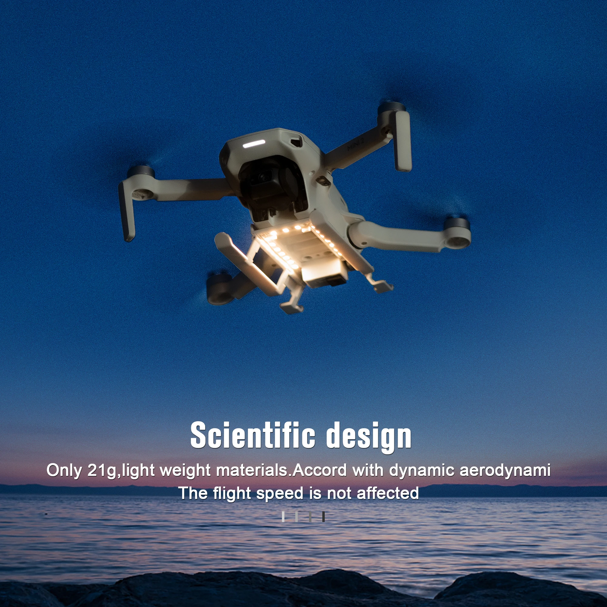 

DJI Mini 2 LED Landing Gear Folding Extended Leg for DJI Mavic Mini Drone Night Flying Accessories Protector Gimbal Guard Stand