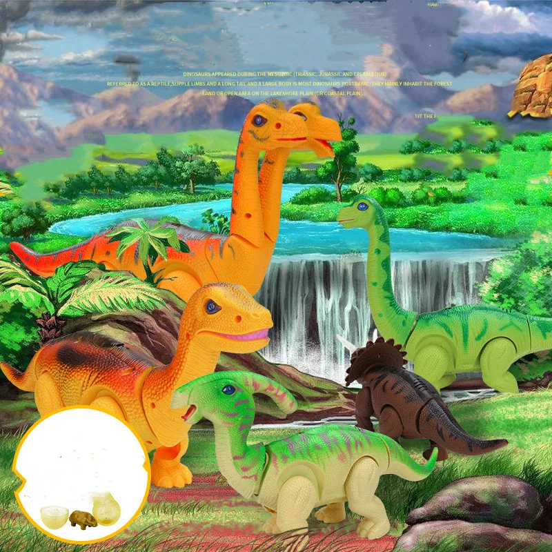 Детская электрическая лампа проекция звука укладка яиц модель динозавра ребенок