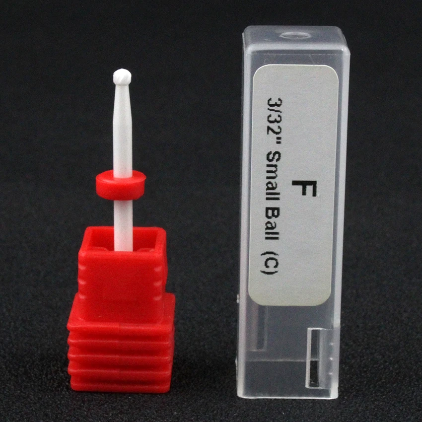 1 шт. 3/32 ''керамический сверло для ногтей в виде маленьких шариков УФ-гель