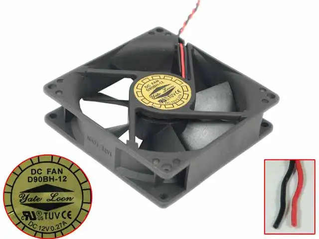 YATE LOON D90BH-12 Вентилятор охлаждения сервера DC 12V 0.27A 90x90x25 мм