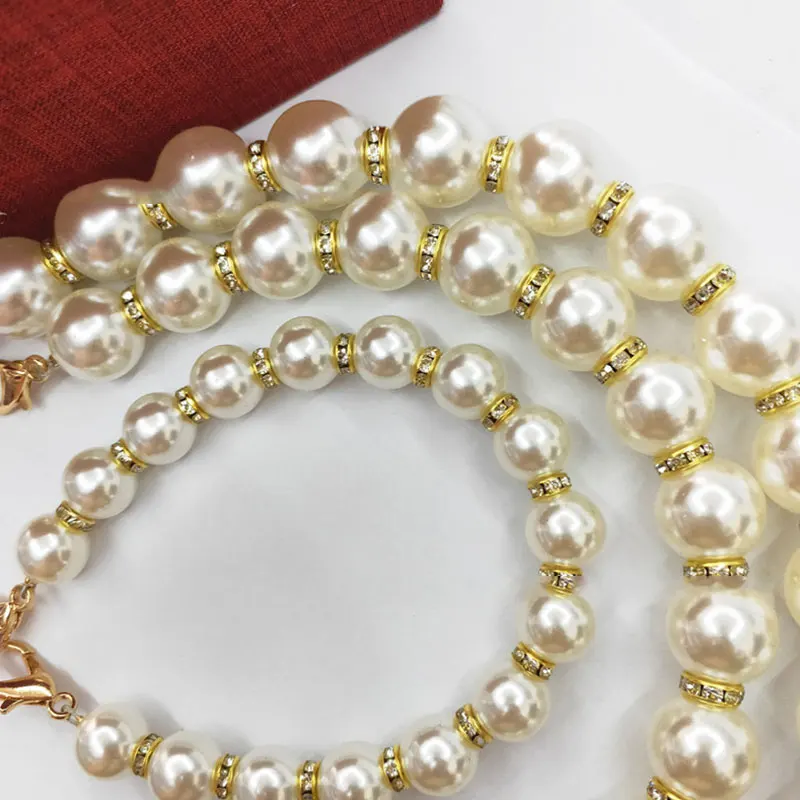 

New Brand Pearl Strap For Bags Handbag Accessories Purse Belt Handles Cute Bead Chain Tote Women Clutch Bag Strap Imitate Pearl