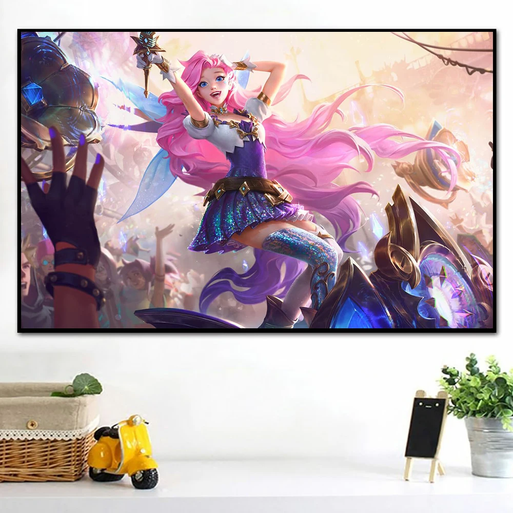 80s Pop игровая Лига искусственных задних предметов картина декоративный постер