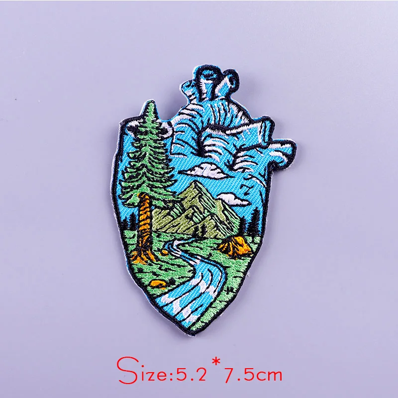 

Whale/Wilderness Patch Alien/UFO Embroidery Patch Embroidered Patches For Clothing Iron On Patches Patches For Clothes Stripes