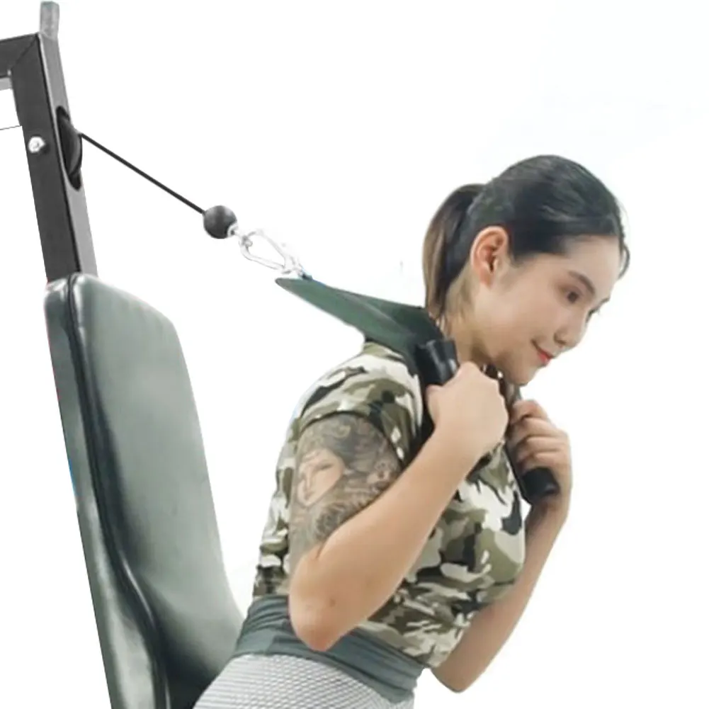 

Fitness Abdominal Cable Crunch Straps Pulling Accessories Harness Shoulder Strap Nylon Home Workout Barbell Gym Equipment