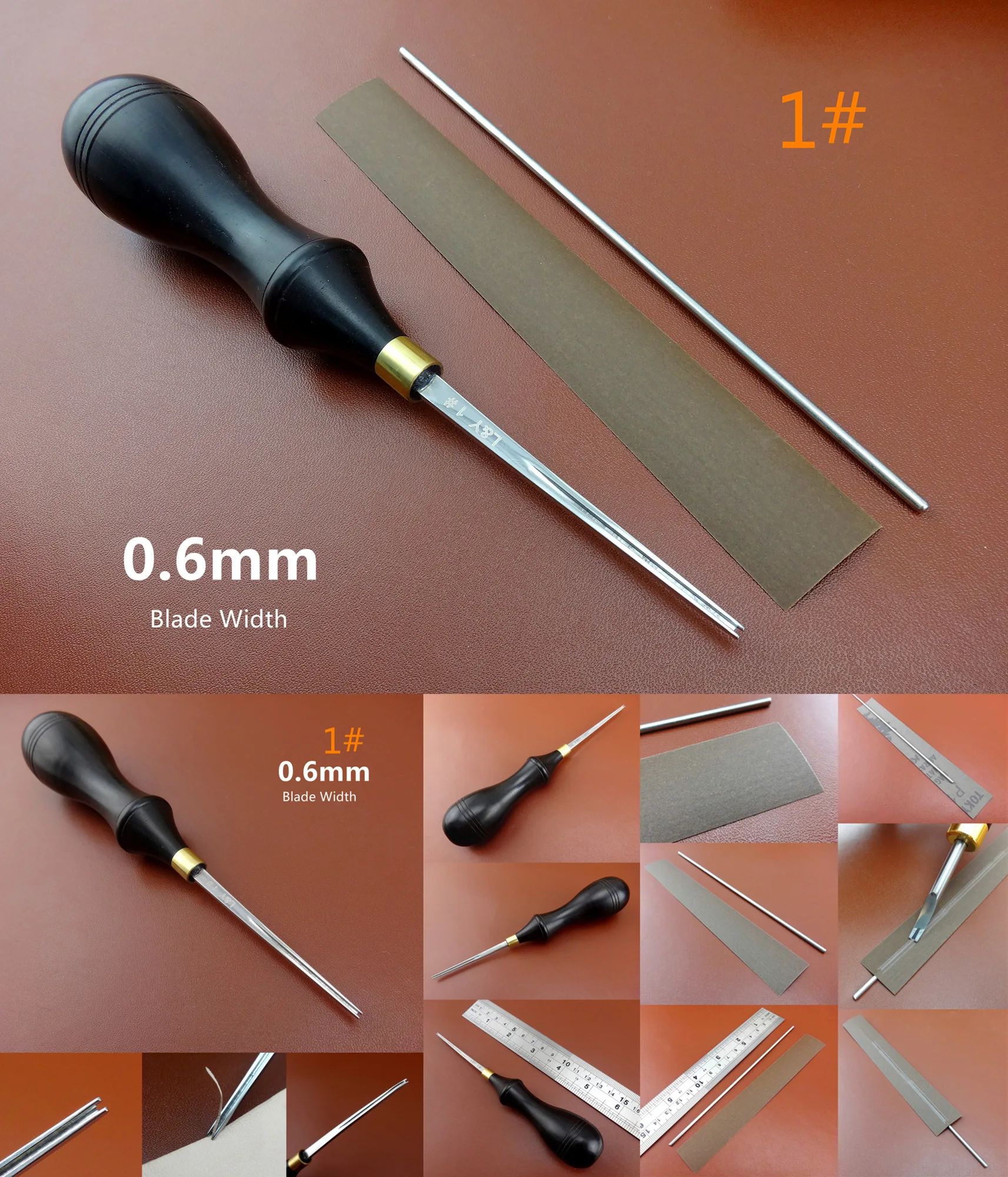 5 шт. кожевенное ремесло из нержавеющей стали режущее устройство инструмент для