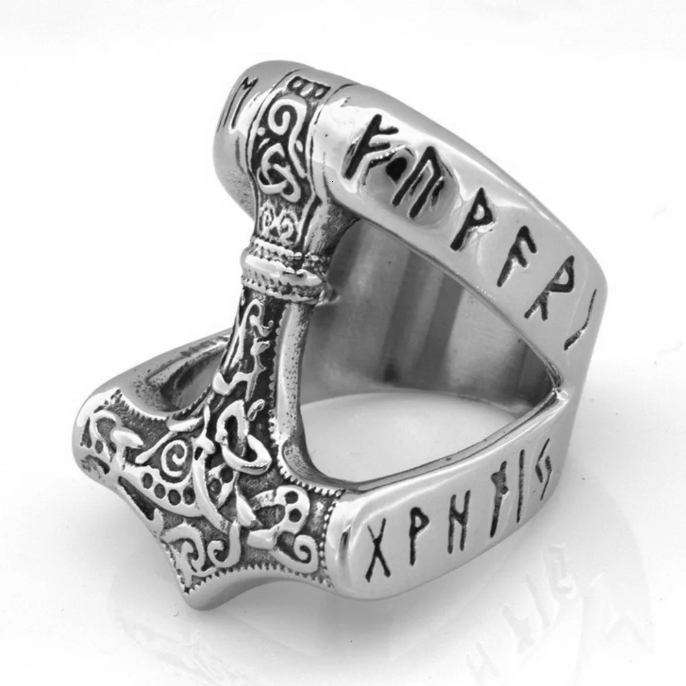 Мужское кольцо из нержавеющей стали винтажное готическое в стиле хип хоп готика