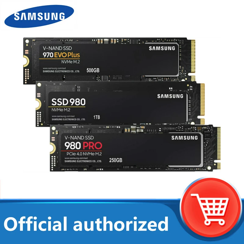 SAMSUNG SSD M.2 1TB 970 EVO Plus NVMe Internal Solid State Drive 980 PRO 250GB Hard Disk 980 nvme 500GB HDD for Laptop Computer