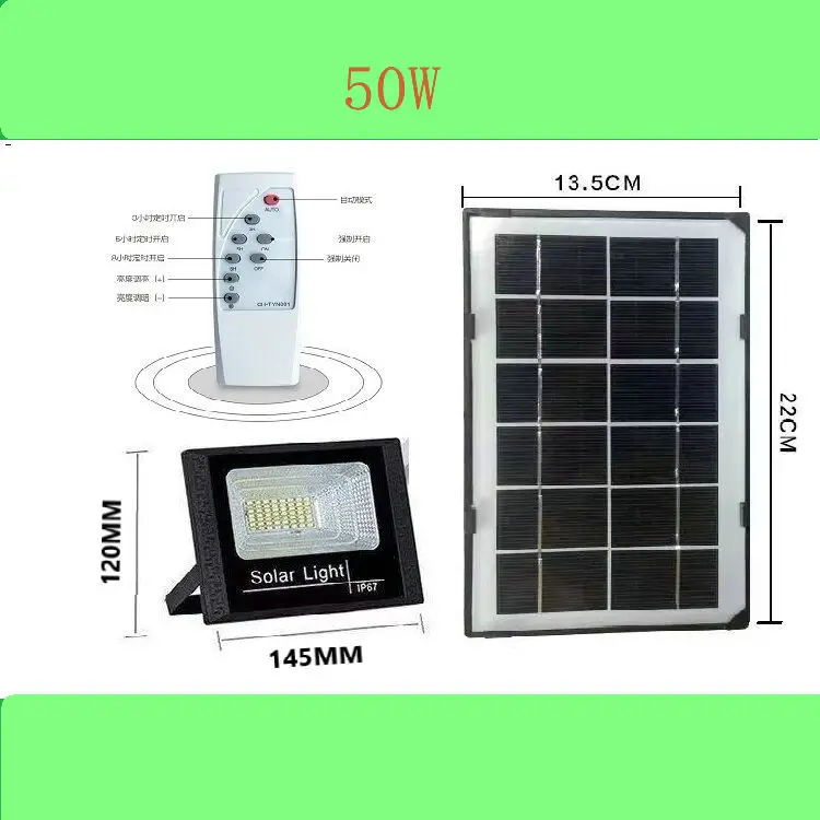 

Solar Light Floodlight 25W 40W 60W 100W 200W Spotlight IP66 White Auto LED Solar Lamp Outdoor for Garden Street Garage Park