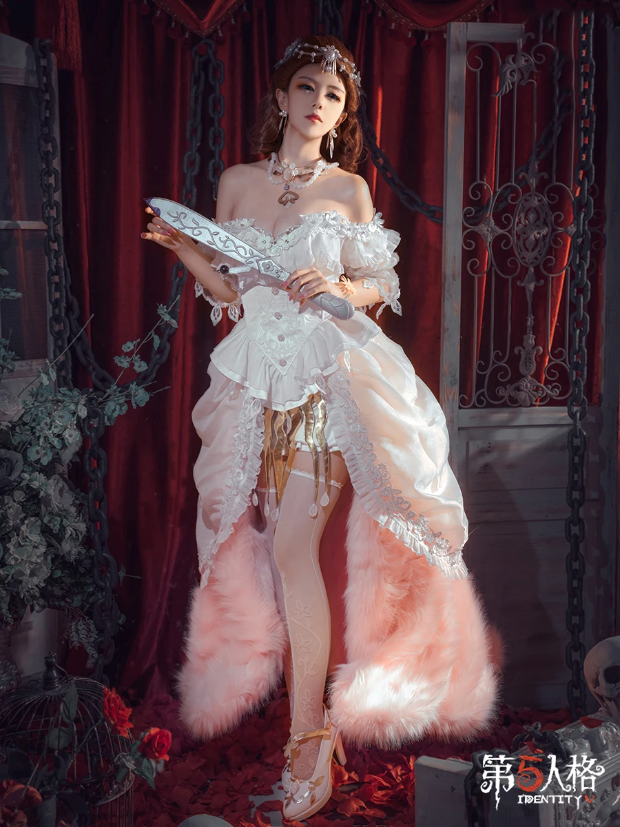 Game Identity V Mary Bloody Queen 2nd Anniversary Bella Donna Skin Elegant Dress Cosplay Costume Halloween Suit For Women Outfit