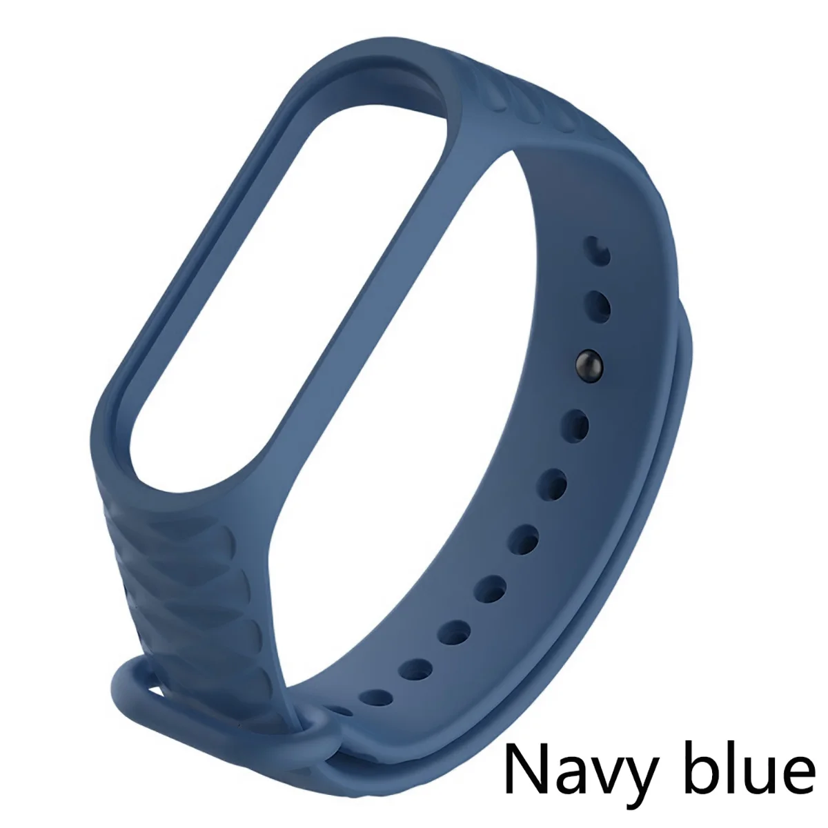 Navy blue Smart Bracelet Strap Smart Accessories Silicone Diamond replacement Watch Watch For Mi Band Bracelet 3 4 M3 M4 Bracelet Strap - Цвет: Navy blue