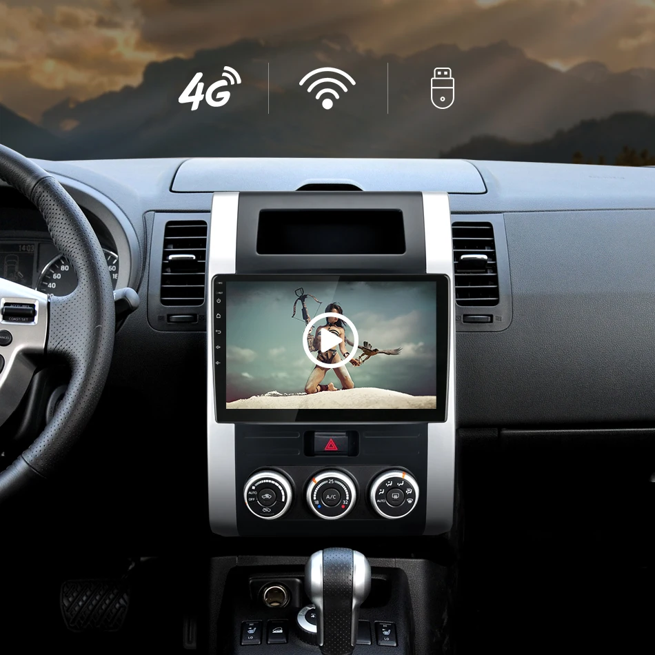 Jansite Android автомобильное радио для Nissan X-Trail XTrail X Trail T32 T31 2008-12 WiFi 4G gps Навигация DVD видео плеер 2 din