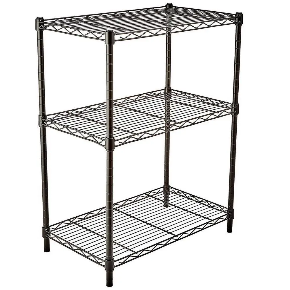 

3/4/5Tier Wire Unit Shelving Rack Chrome Shelf Organizer Home Garden Storage New