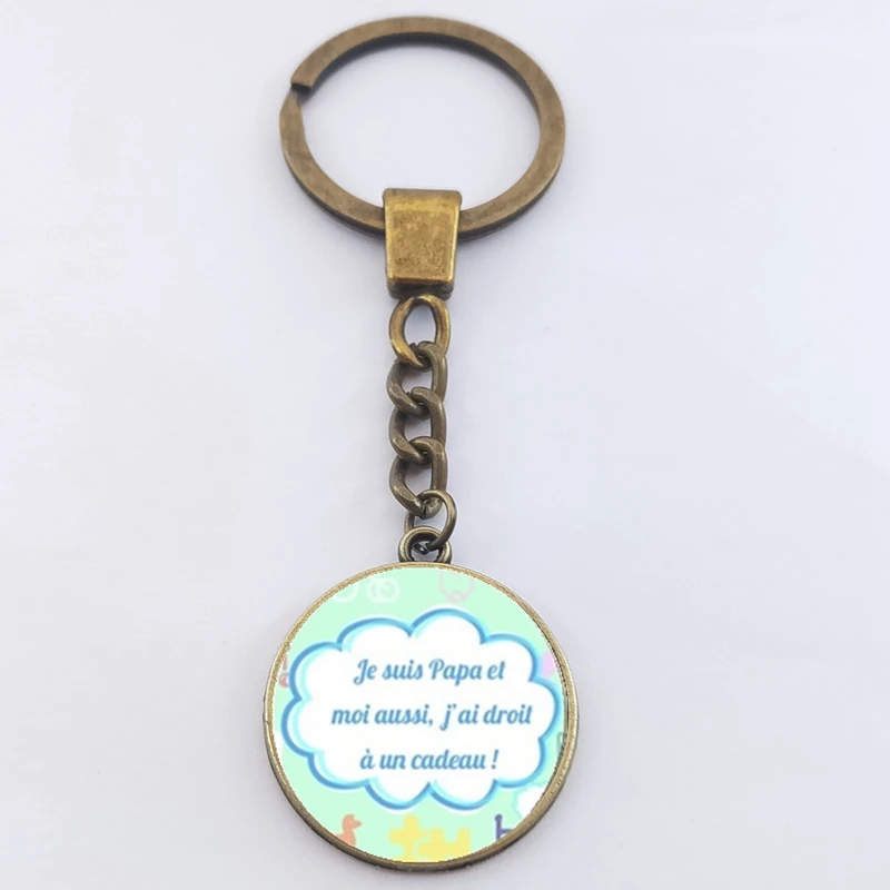 Изысканная мода я люблю папу это много брелок мужские ювелирные изделия с