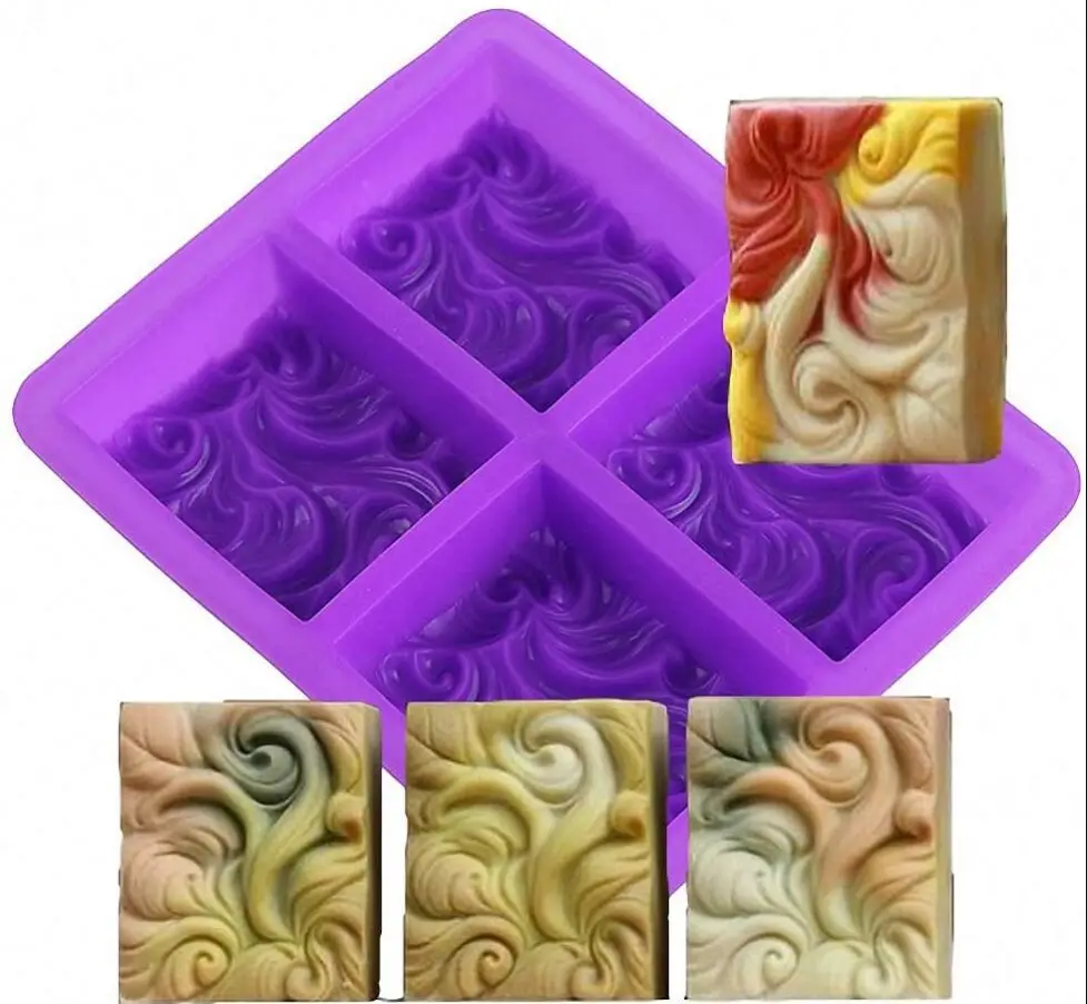 Океанская волна форма для изготовления мыла с рисунком в виде морских волн