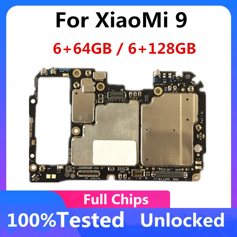 Оригинальная разблокированная материнская плата для Xiaomi Mi9 / MI9 SE схемы пластина с