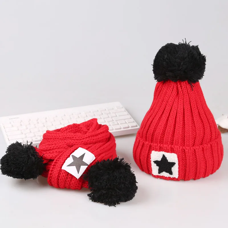 От 5 до 10 лет детский головной убор шарф комплект из двух предметов Осень зима