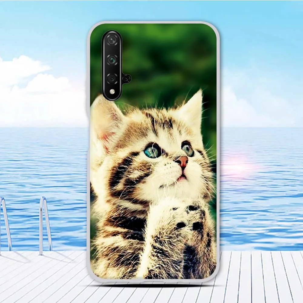 Чехол Funda 6,26 дюйма для huawei nova 5 T, силиконовый чехол для Honor 20, чехол с животным принтом, чехол для Honor 20 S, чехол для телефона, бампер - Цвет: 22