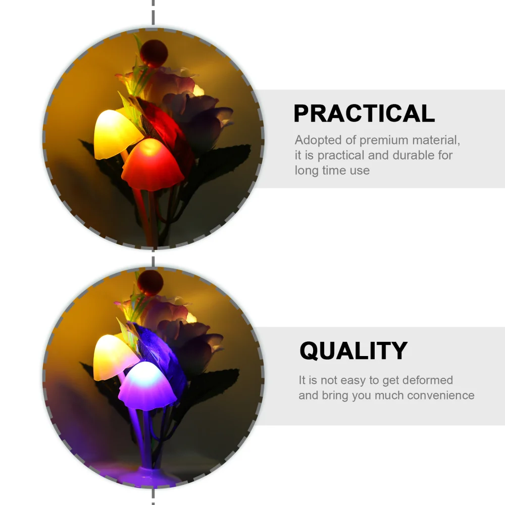 

2PCS Plug-in Light Peony Shape Color Changing Night Lamp with US Plug