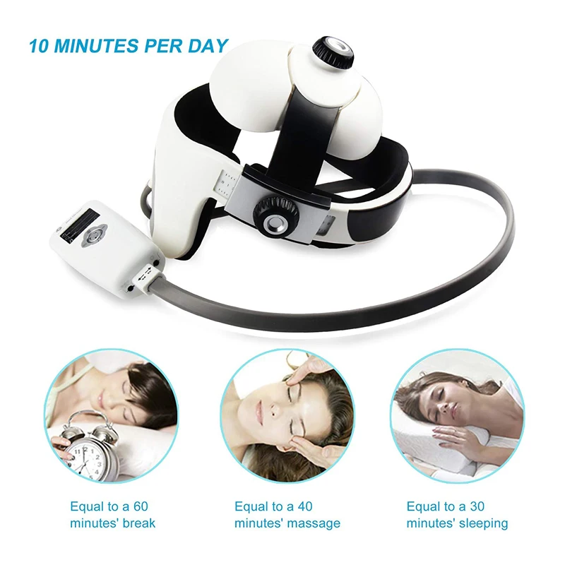 Электрический массажер для головы многофункциональный массажный шлем с