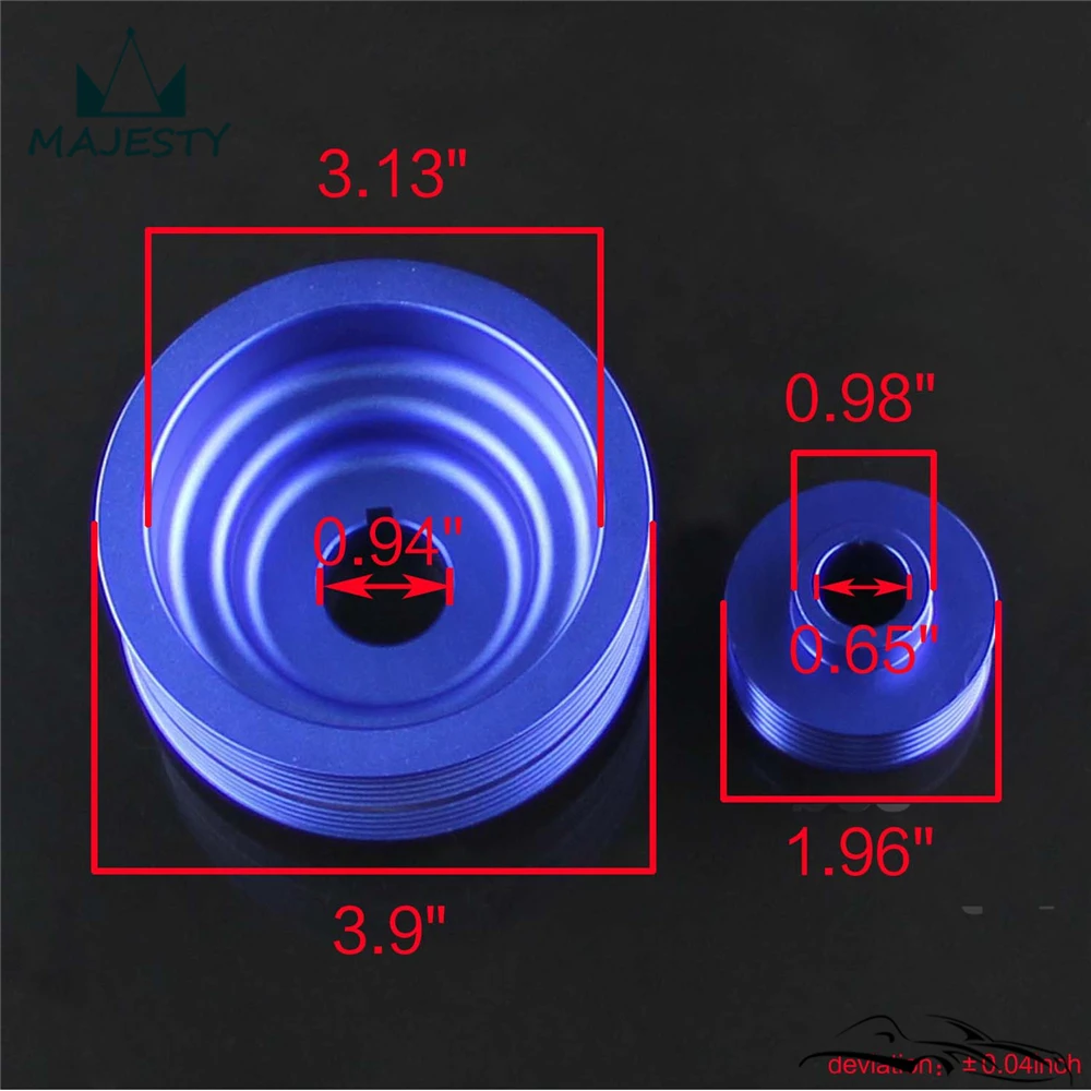 CRANK PULLEY For I*MPREZA WRX 7 8 9 2.0L GDB GDA UNDER DRIVE |