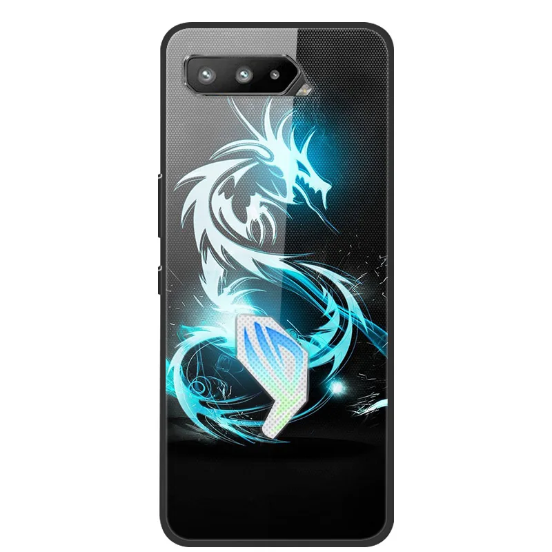 Чехол из закаленного стекла для ASUS ROG Phone 5 Мягкий бампер Жесткий Rog Rog5 чехол ZS673KS