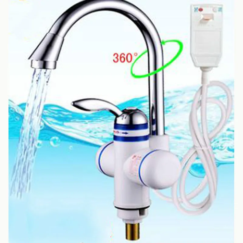 Мгновенный Электрический водонагреватель смеситель для кухонной раковины без