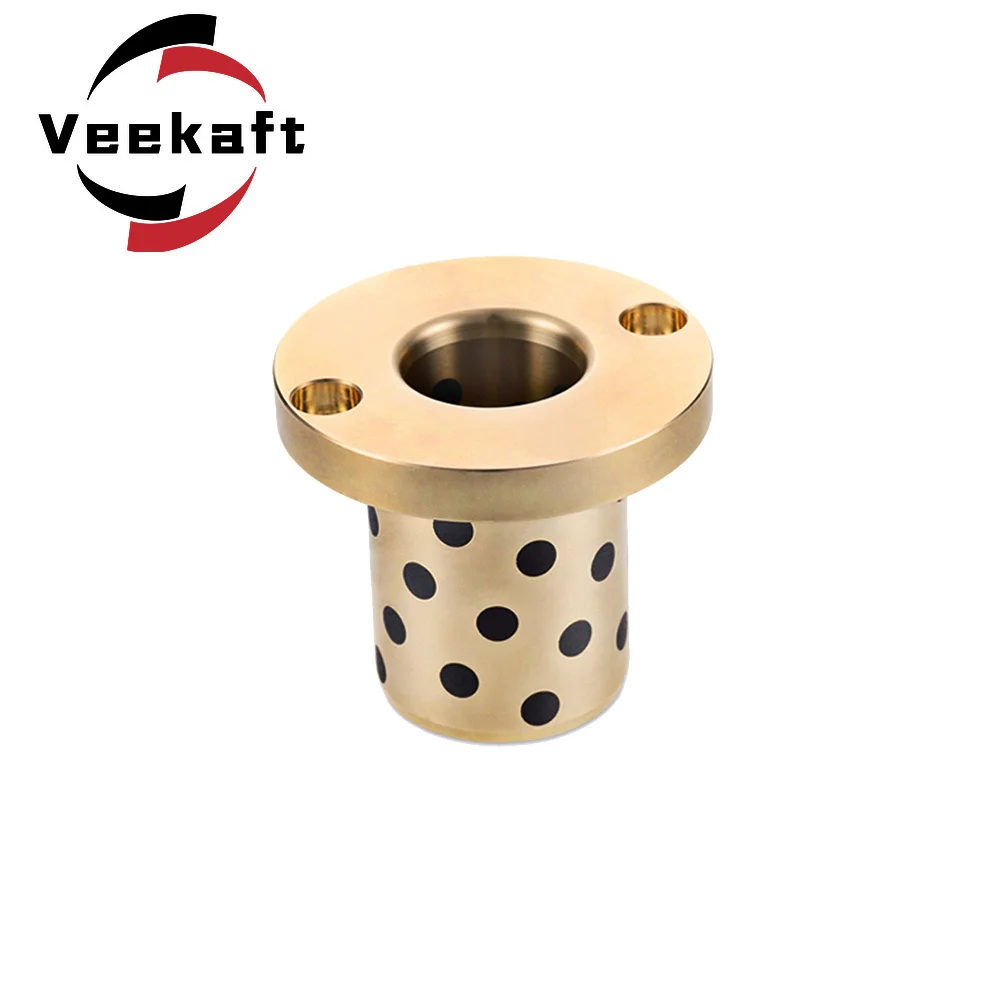 

2pcs MPTZ 6,8,10mm inside diameter Graphite Copper Sleeve Bearing Without Oil Integrated Bushing Round Flange Guide Bush