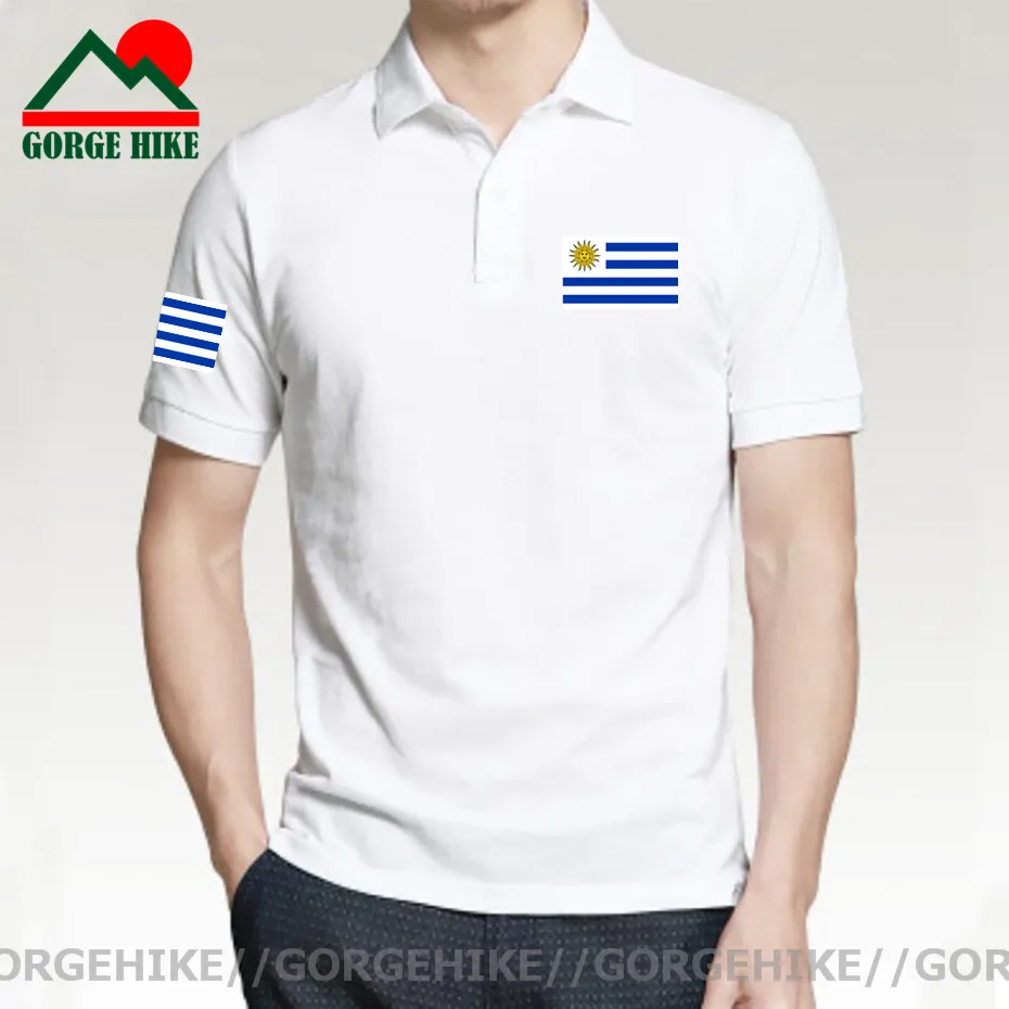 

Army Uruguay Uruguayan URY UY Short sleeve Polo shirt mens High Quantity Solid Business Casual cotton sports lapel polo shirt