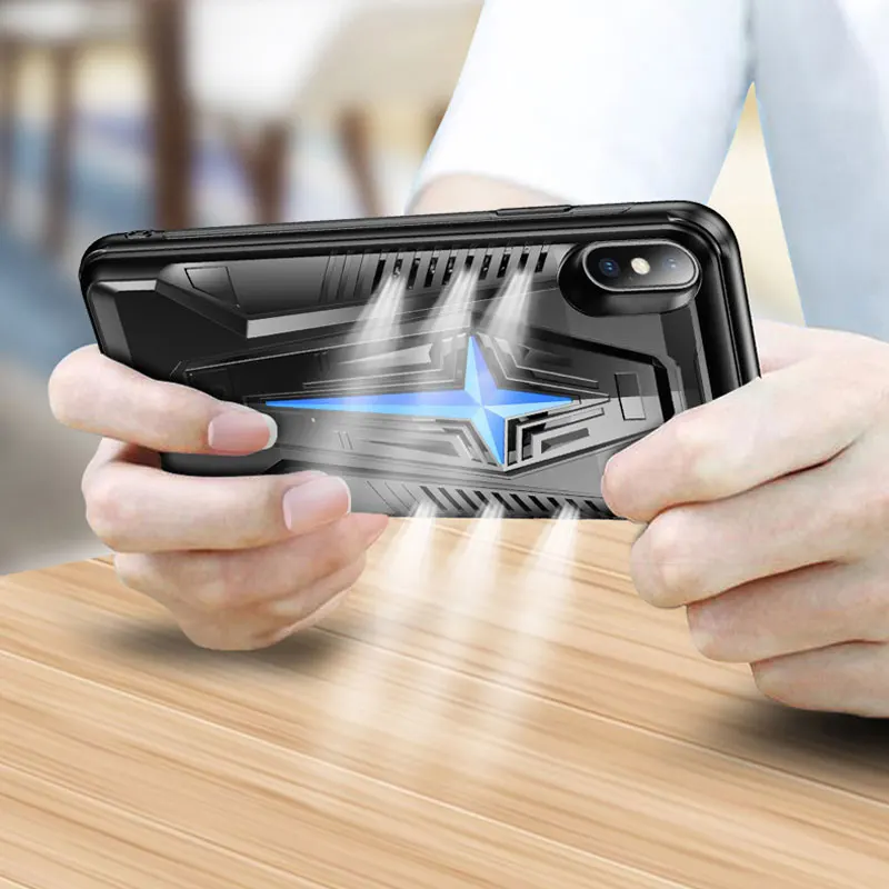 Мобильный телефон кулер PUBG контроллер анти падение защитный чехол геймпад iPhone XR