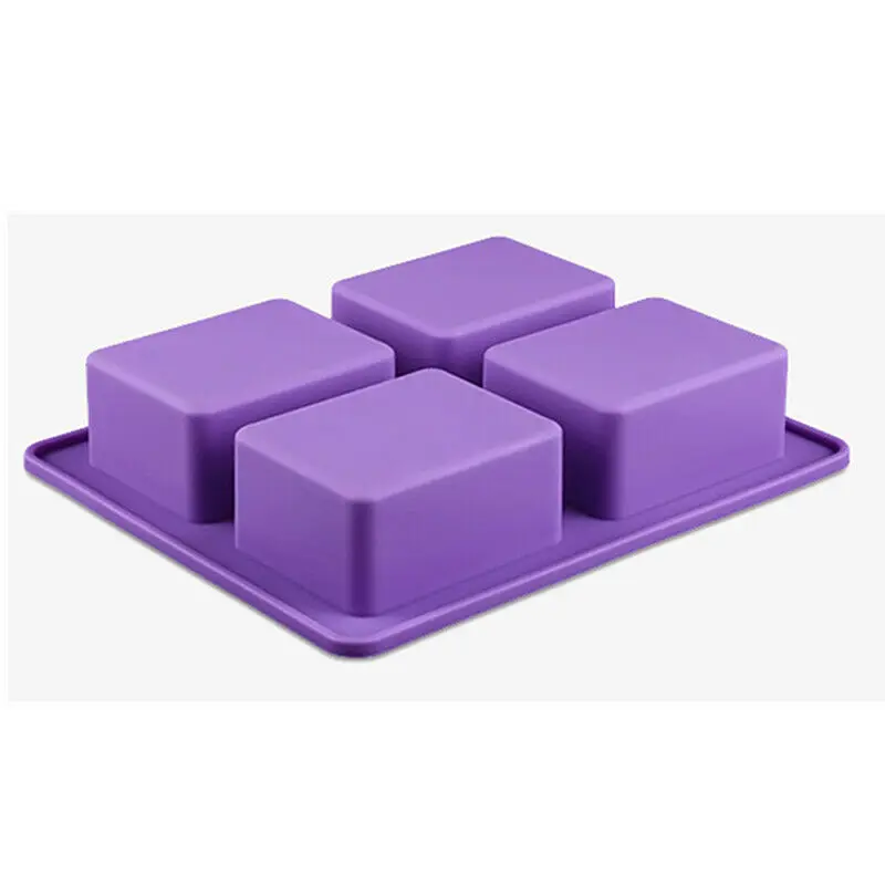 4 полостная прямоугольная зернистая форма силиконовая смола 3d настенная панель