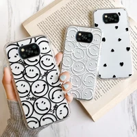 Poco Pro Case Silicon Fundas for Xiaomi Poco NFC Cover Xiaomi 11T Pro Lite 10T Smiley Heart Phone Shell