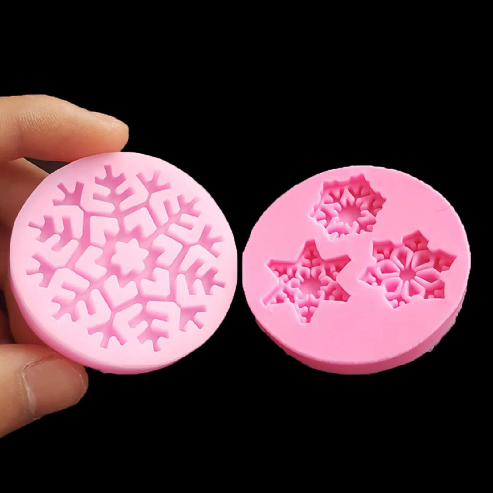 

Christmas Snowflake Pattern Silicone Mold Chocolate Cake Mold Baking Non-stick And Heat-resistant Kitchen Handmade Tools