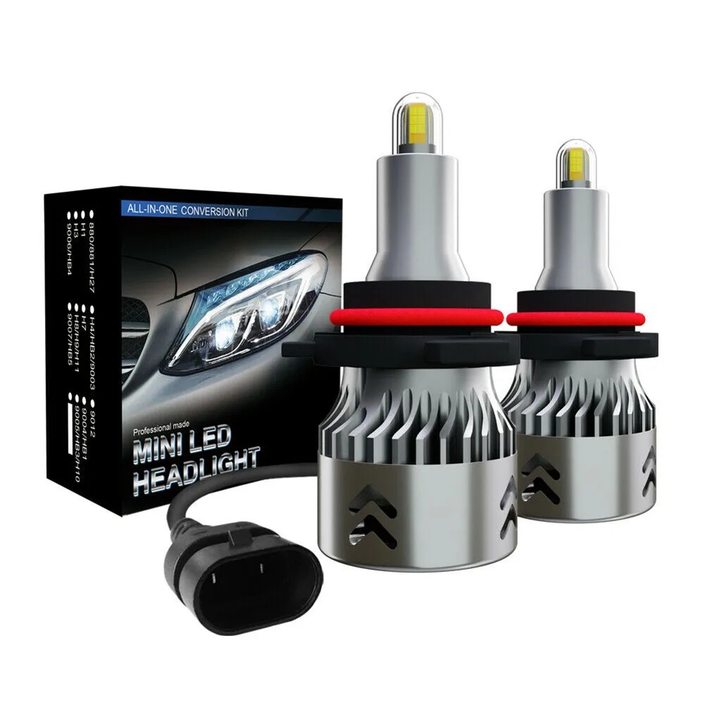

Truck LED Headlight Useful 2 Pcs 55W 6000K 8 Sides Car IP68 Waterproof