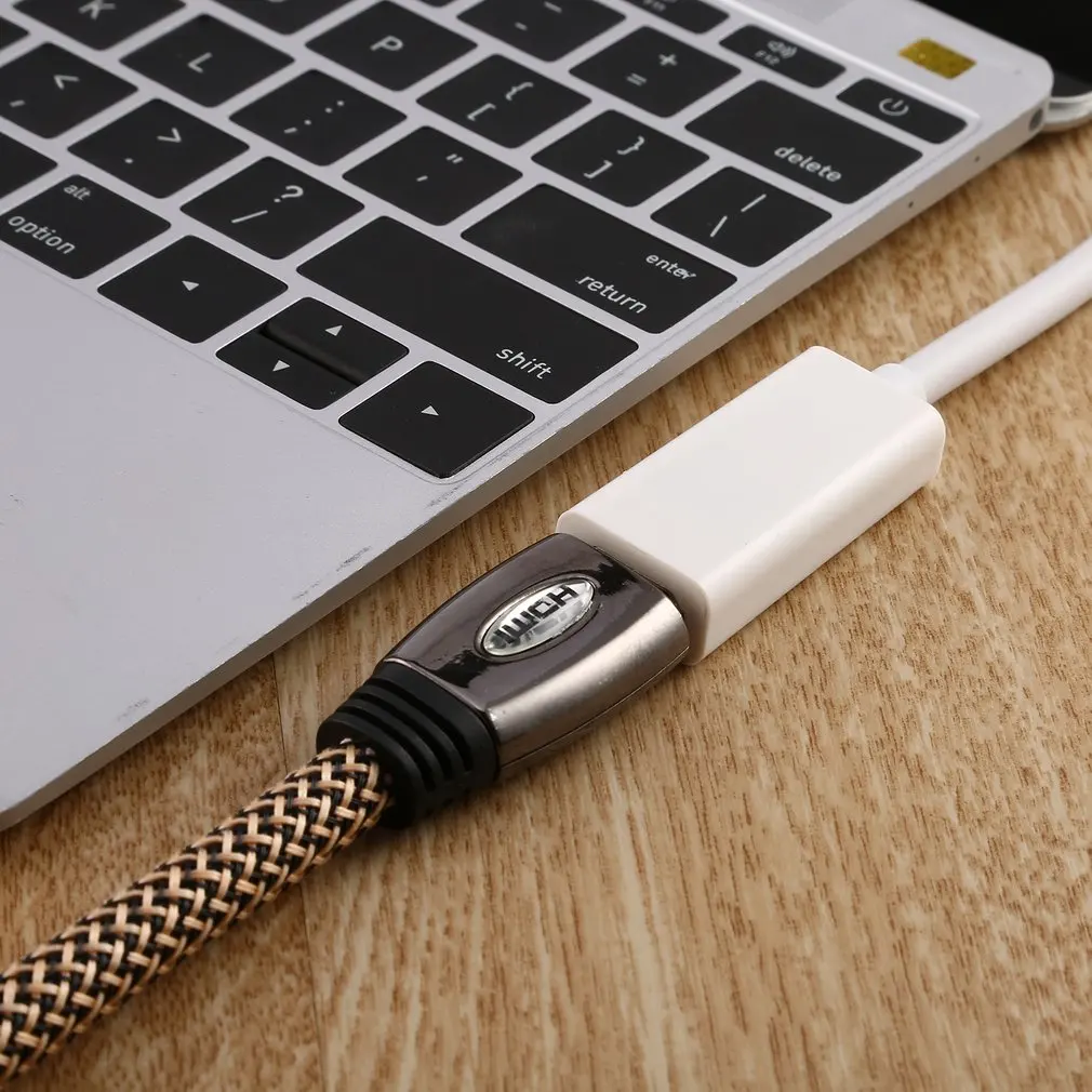 Mini DVI Мужской к HDMI Женский Кабель для монитора конвертер видеоадаптера Kable Кабо шнур 1080P для Apple Mac Macbook Прямая