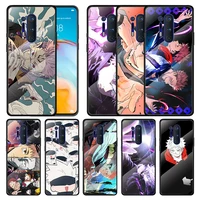 tempered glass cover jujutsu anime kaisen for oneplus 9r 9 8t 8 nord z 7t 7 pro 5g shockproof shell phone case capa