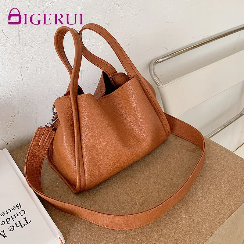 Модная простая Женская сумочка DIGERUI новинка 2021 зимняя сумка-мешок из мягкой