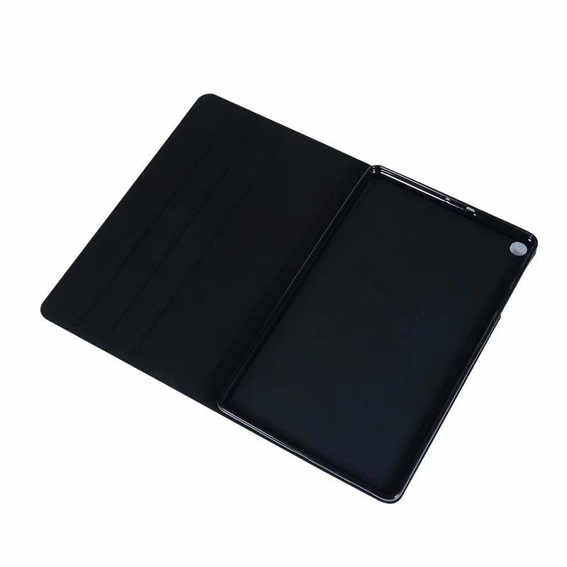 Для Samsung T510 / T515 чехол из зернистой искусственной кожи с подставкой защитный ТПУ