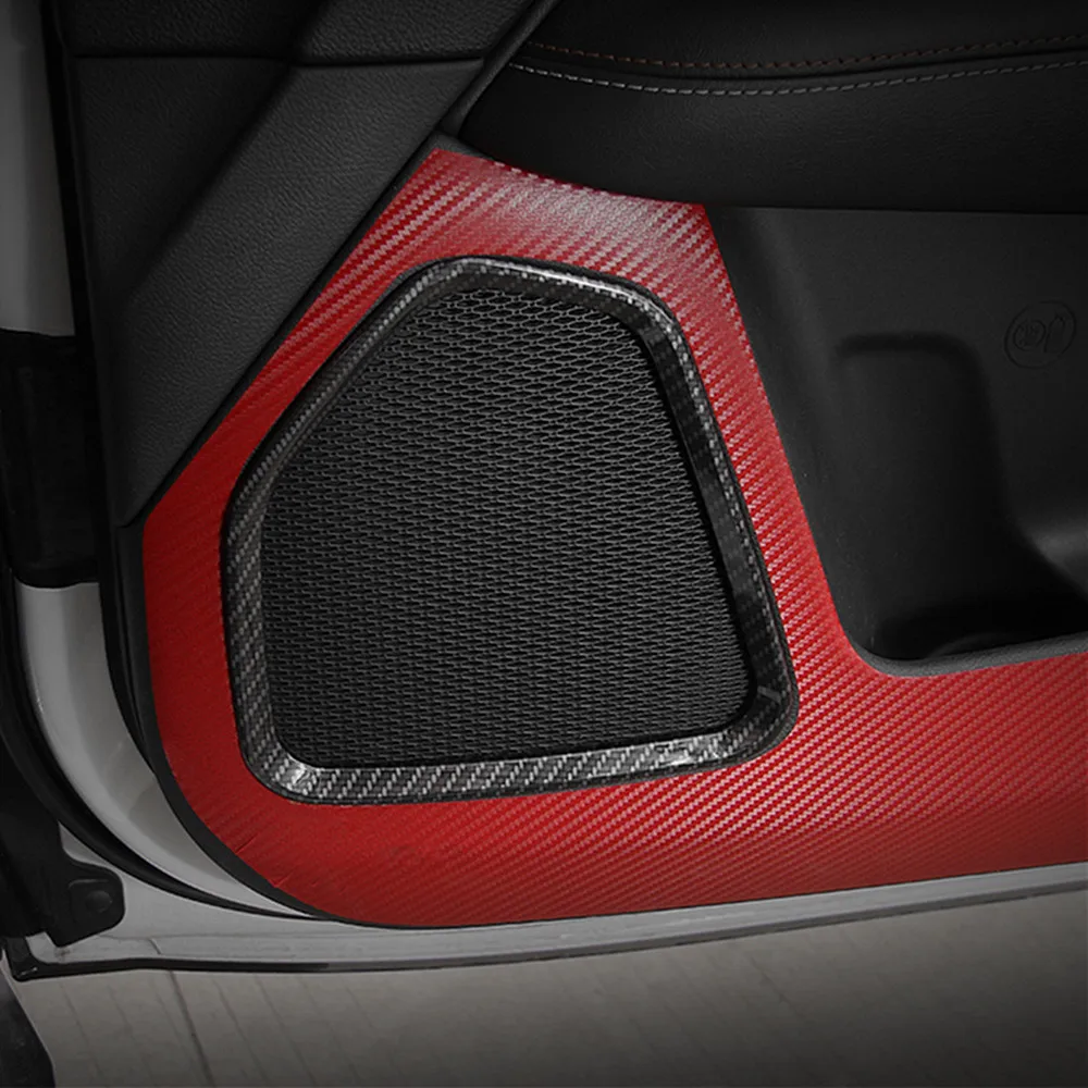 

ABS Car Interior Door Audio Sound Speaker Decoration Cover Trim Stickers for Jeep Compass 2017 Up Car Accessories Styling