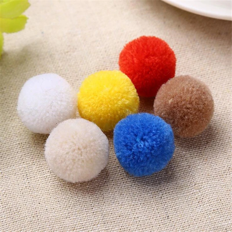 50 шт. разноцветные пушистые Помпоны мягкие помпоны для детей детские игрушки