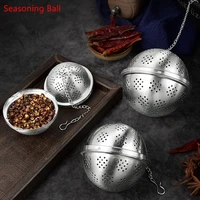 stainless steel tea leaf infuser seasoning ball herbal spice filter hanging chain container strainer kitchen teaware accessories