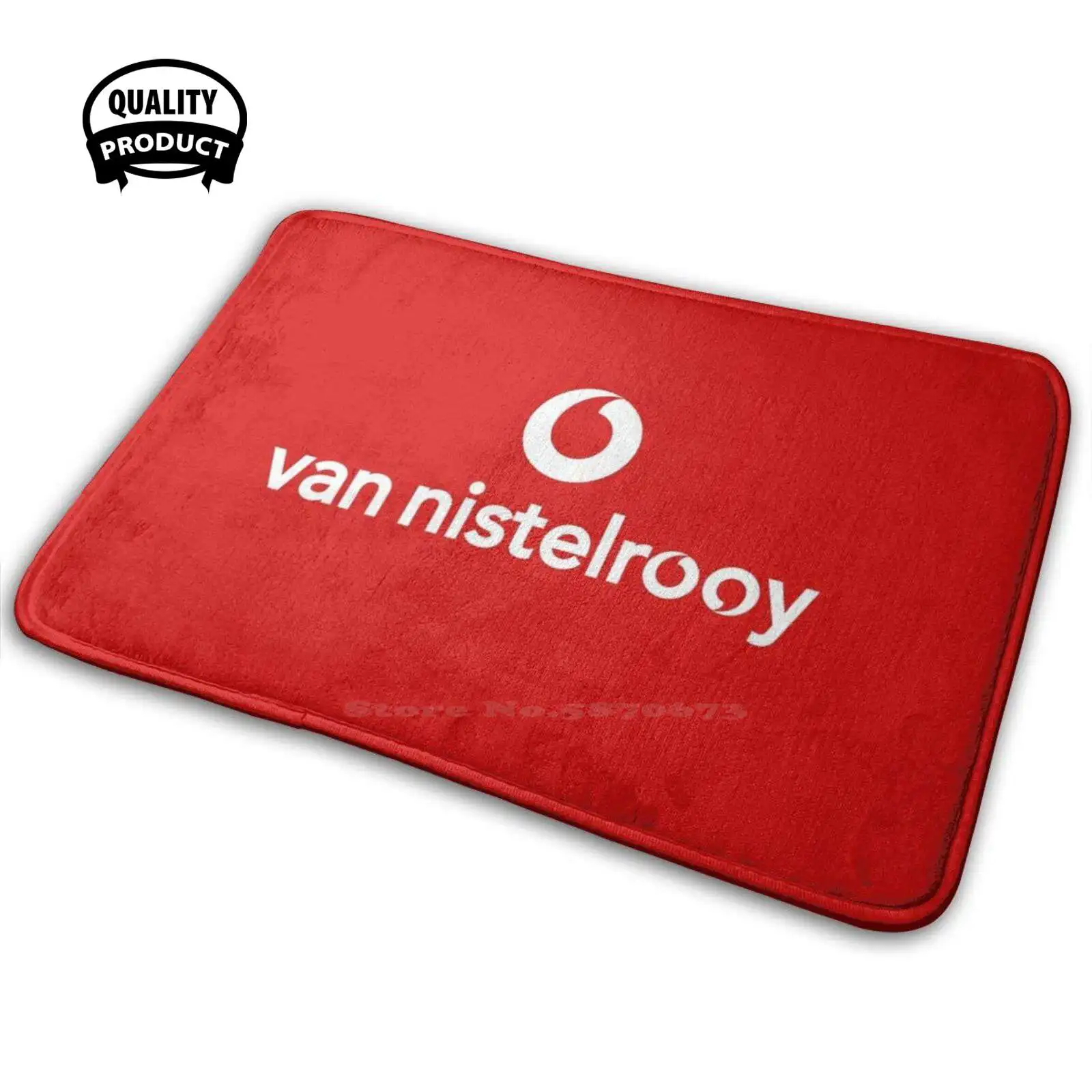 Мягкий Противоскользящий коврик для дома Ruud Van Nistelrooy Man Utd с именем семьи | Дом и