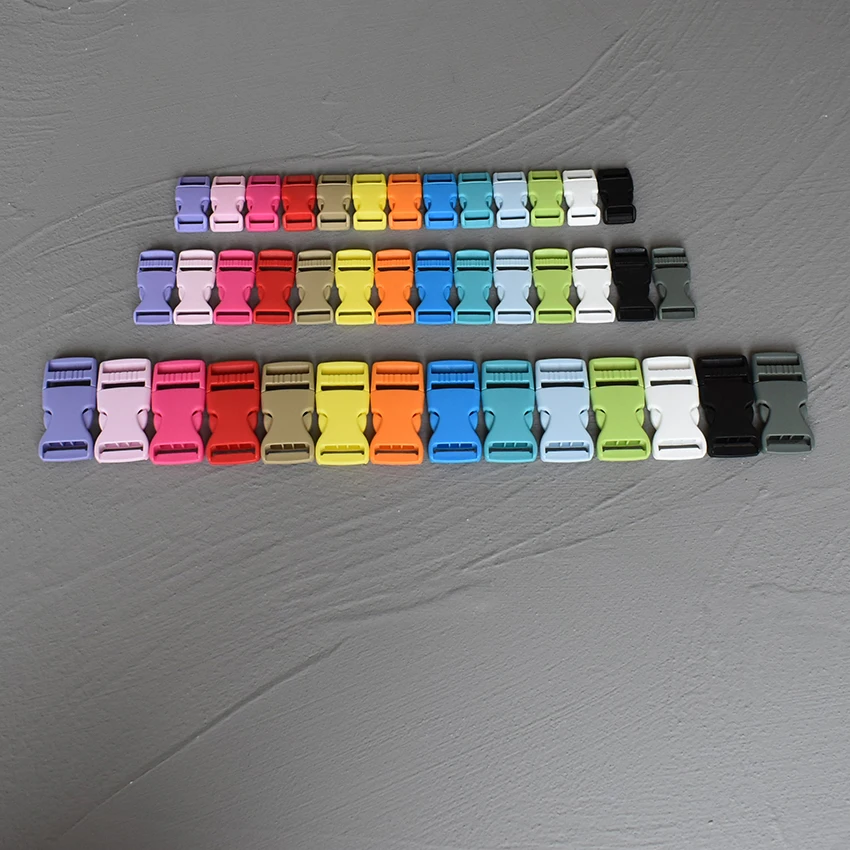 

20 шт., 15/20/25 мм пластиковые выпуск изогнутые Пояс Пряжка для сумки DIY Паракорд Браслет с пряжкой брелок браслет аксессуары