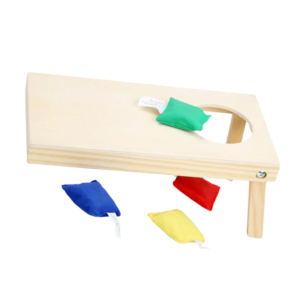 

1 set of Wooden Toss Game Throw Game Sandbag Game Parent-Child Interaction