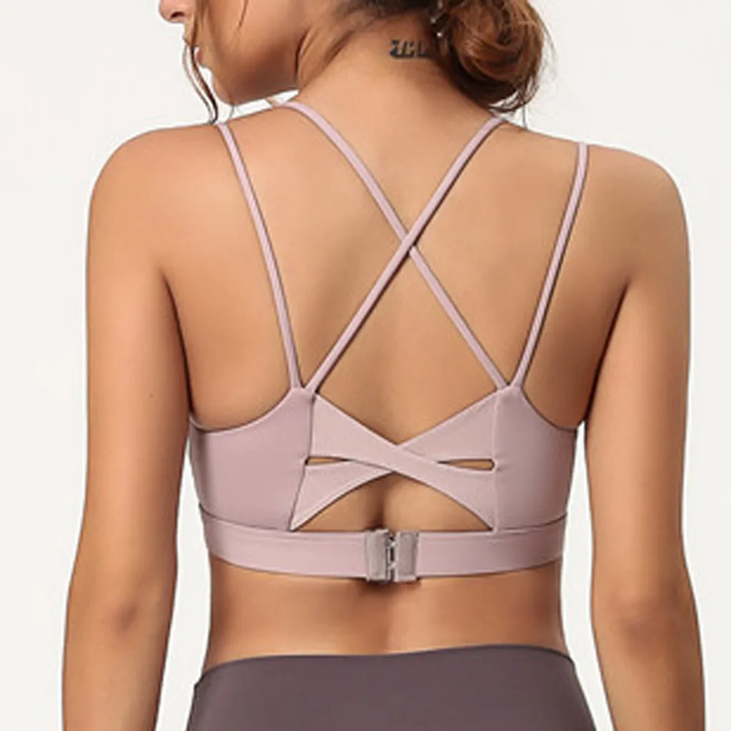Спортивный бюстгальтер Топ пуш ап фитнес Бюстгальтер для занятий йогой Нижнее