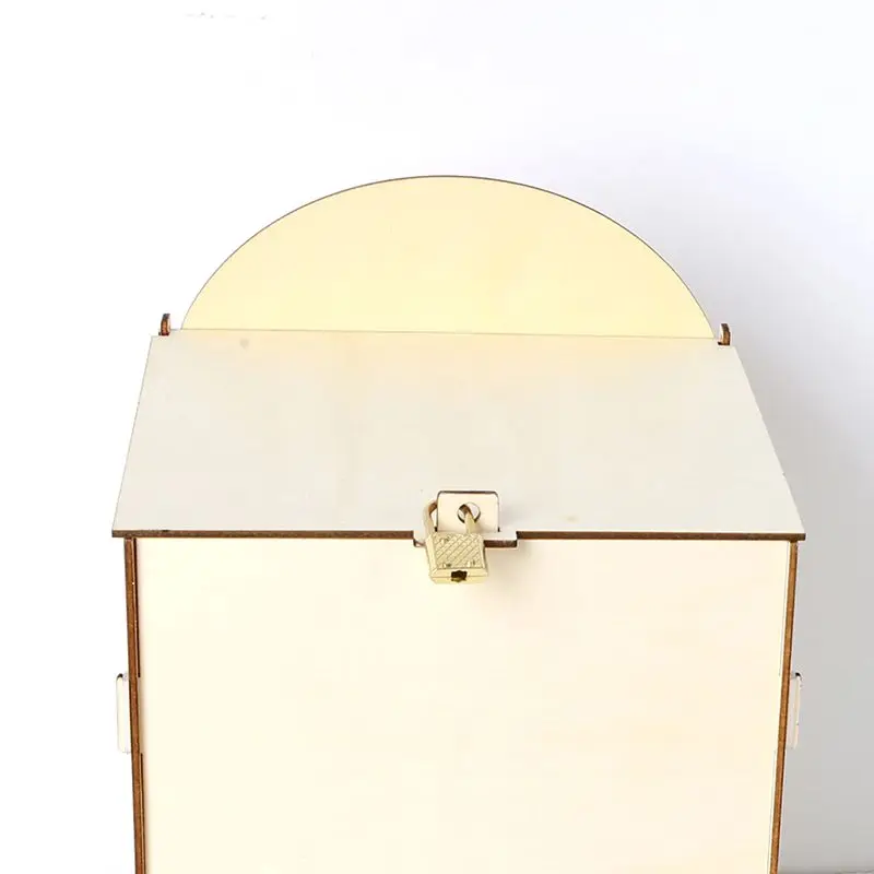 Деревянный DIY свадебный почтовый ящик с замком, подарочная карта, держатель для хранения сообщений, приём, детский душ, свадьба, юбилей, вечерние украшения
