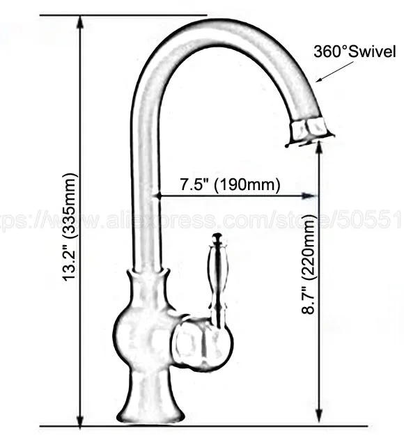 Bathroom Basin Sink Faucet Black Gold Color Brass Single Handle Kitchen Tap Mixer hot and cold water tap znf805 | Обустройство дома