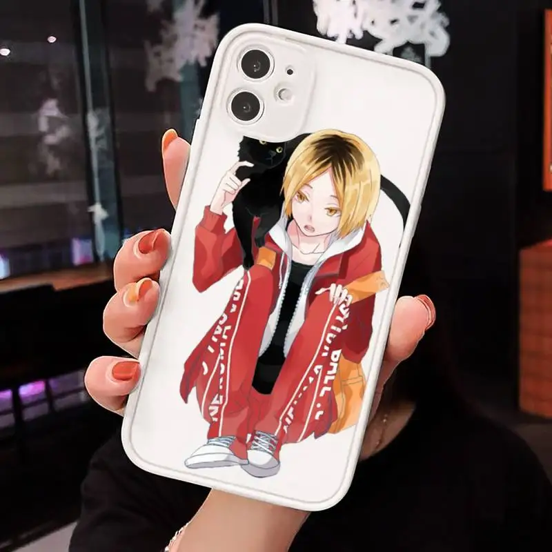 

Kenma Kozume Haikyuu!! Phone Case Clear matte transparent For white iPhone 7 8 x xs xr 11 12 pro plus max mini Funda