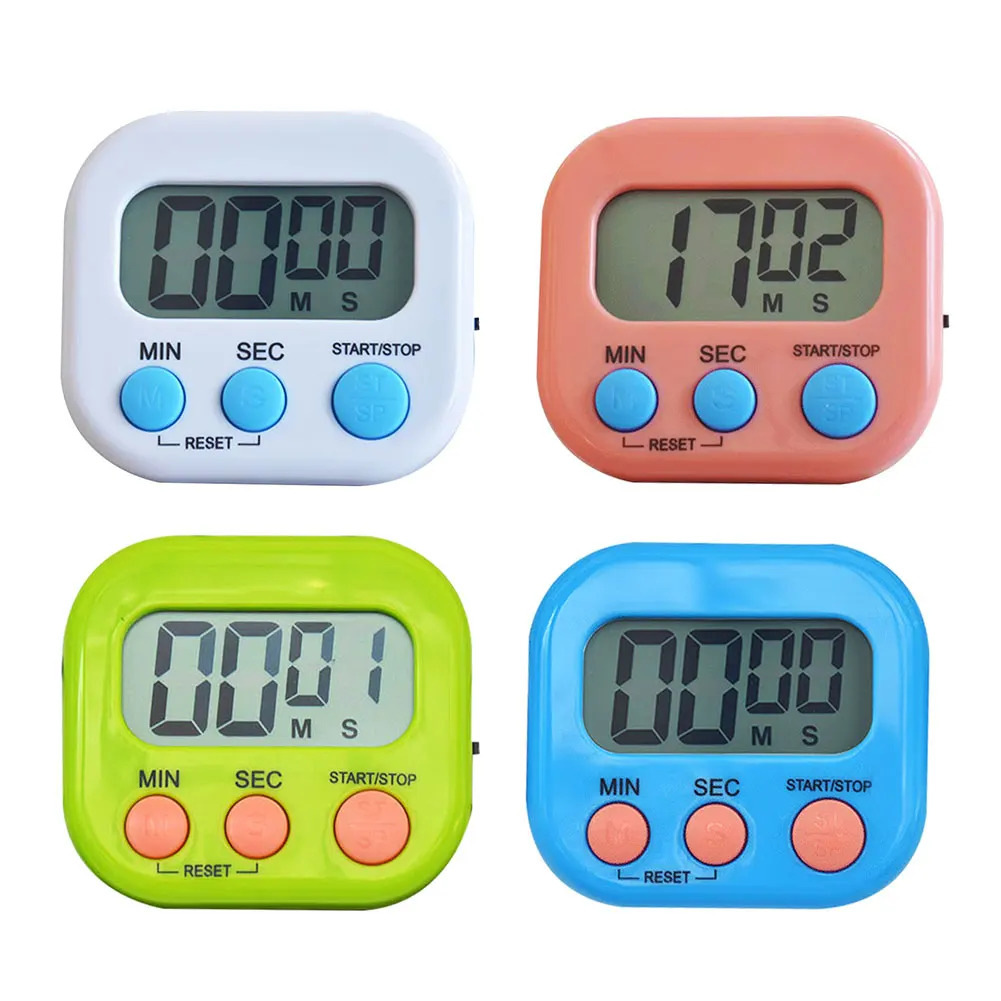 Цифровой кухонный таймер Магнитная подставка с будильником обратный отсчет