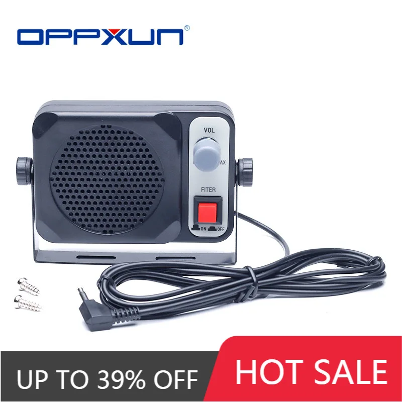 

OPPXUN TS-650 Mini External Speaker Ts650 For Yaesu Kenwood ICOM Motorola Ham Radio CB Hf Transceiver Car Walkie Talkie